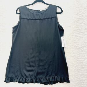 Blouse Size M Black Witchy Edgy Goth Going-Out Top Chic Quiet Luxury Old Money